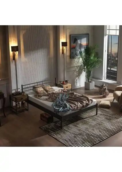 Unimet Manyas-S Ferforje Metal Çift Kişilik Yatak Tasarımı ve Özellikleri