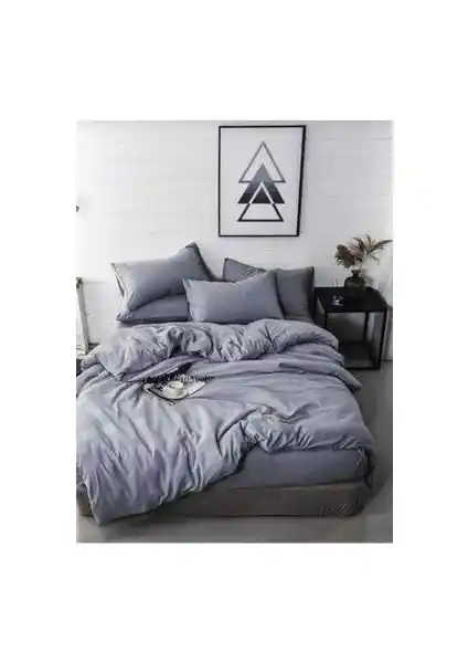 Üntaş Life Koyu Gri Nevresim Takımı - Modern ve Dayanıklı Tek Kişilik Yatak Seti