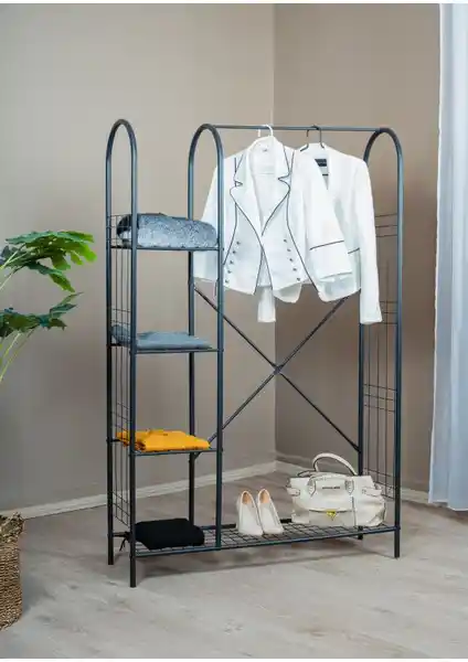 Uyan Ev Ürünleri Elit5-S Metal Portmanto Modern ve İşlevsel Saklama Çözümü