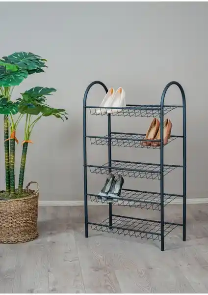 Uyan Ev Ürünleri Metal 5 Raflı Ayakkabılık: Dayanıklı ve Şık Modern Depolama Çözümü
