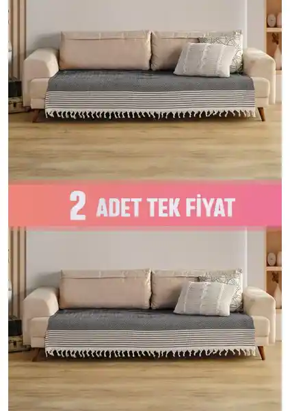 Vagonik Sofia Oturma Alanını Koruyan ve Estetik Katlayan 2 Adet Koltuk Örtüsü