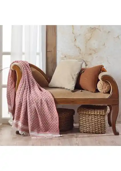 Vagonik Zigzag Pamuklu Koltuk Şalı: Modern Tasarım ve Yüksek Kalite ile Ev Dekorasyonunuza Şıklık Katın