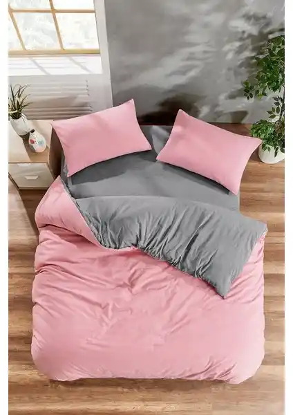 Valezium Antrasit-Mürdüm Çift Kişilik Nevresim Takımı: Şıklık ve Konforun Buluşması