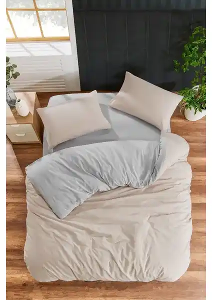 Valezium Bej Gri Çift Kişilik Nevresim Takımı: Estetik ve Konfor Bir Arada