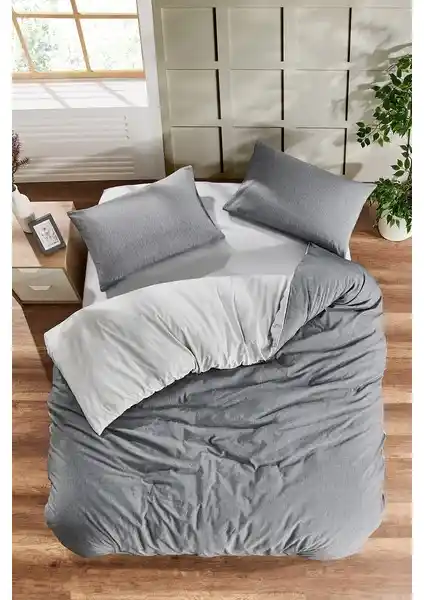 Validezium Antrasit-Gri Tek Kişilik Nevresim Takımı Modern ve Şık Tasarım Özellikleri