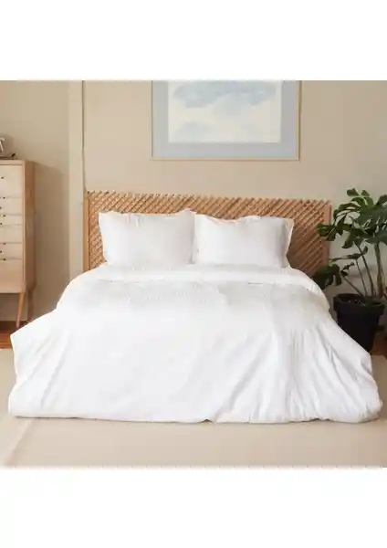 Valoroso Tekstil Çift Kişilik Saten Nevresim Takımı Modern ve Dayanıklı Tasarım