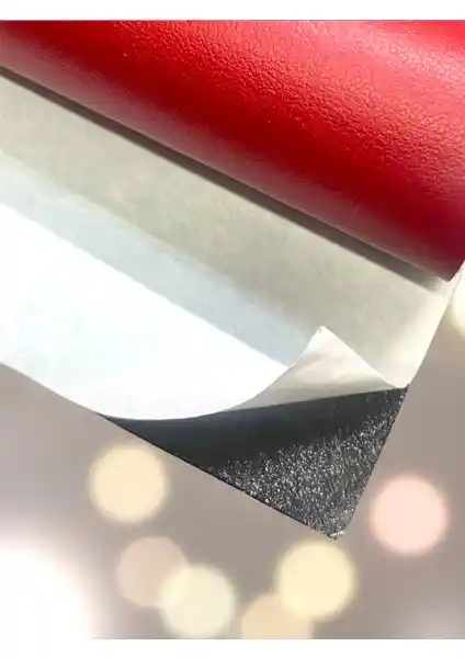 Varan Tekstil Yapışkanlı Kırmızı Suni Deri: Çok Yönlü ve Kullanışlı Kaplama Malzemesi