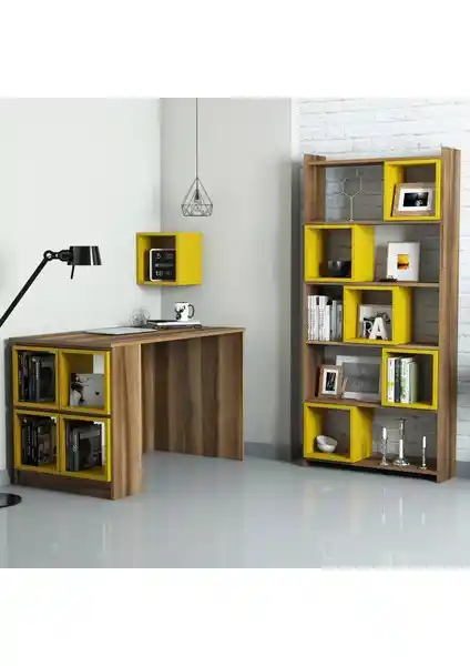 Variant Mobilya Box Çalışma Masası ve Kitaplık Takımı: Modern ve Fonksiyonel Tasarım Özellikleri