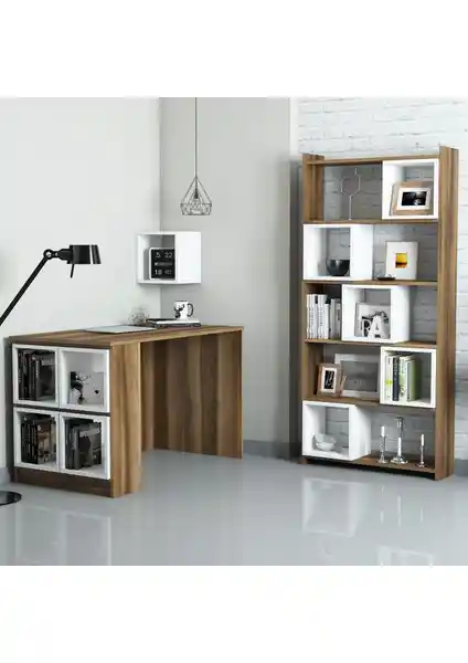 Variant Mobilya Box Çalışma Masası ve Kitaplık Takımı: Şık ve Fonksiyonel Mobilya Çözümü