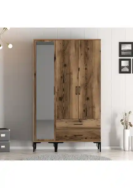 Variant Mobilya Kumsal 3 Kapılı Gardrop Modern ve Fonksiyonel Depolama Çözümü