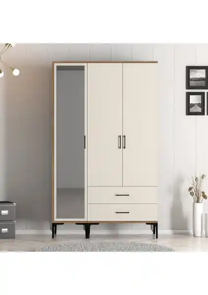 Variant Mobilya Kumsal 3 Kapılı Gardrop Modern ve Fonksiyonel Saklama Çözümü