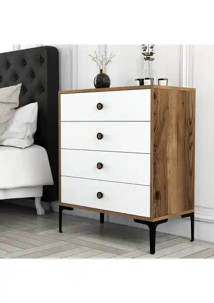 Variant Mobilya Lizbon 4 Çekmece Şifonyer Modern Tasarım ve Dayanıklı Malzeme ile Şıklık Sunar