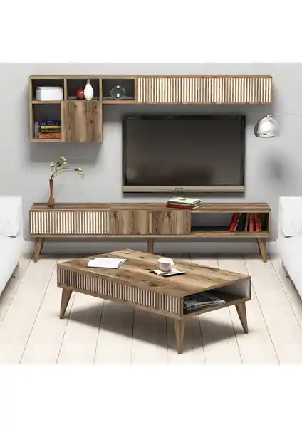 Variant Mobilya Milan TV Ünitesi ve Orta Sehpa Takımı Modern, Dayanıklı ve Şık Tasarım