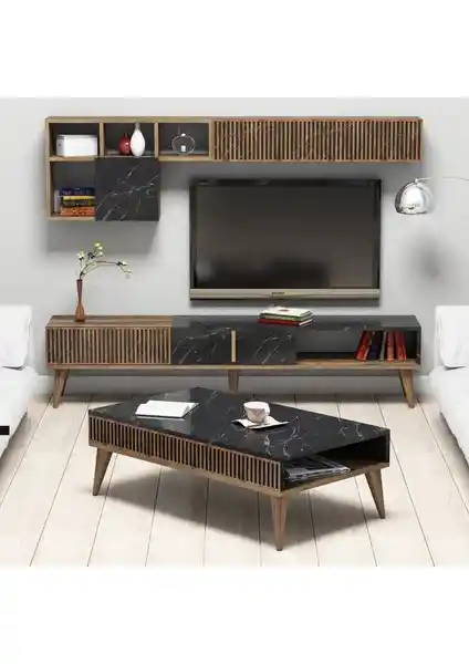 Variant Mobilya Milan TV Ünitesi ve Orta Sehpa Takımı: Modern ve Şık Tasarım Çözümü
