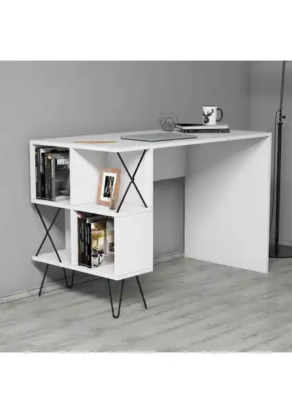 Variant Mobilya Variant Extra Beyaz Çalışma Masası Modern ve Dayanıklı Ofis Çözümü