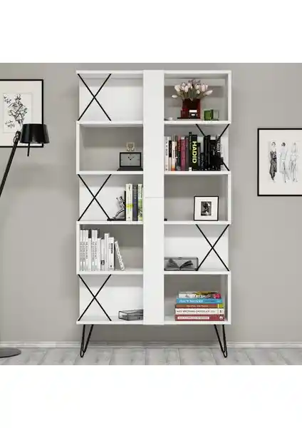 Variant Mobilya Variant Extra Kitaplık Beyaz Modern ve Dayanıklı Depolama Çözümü