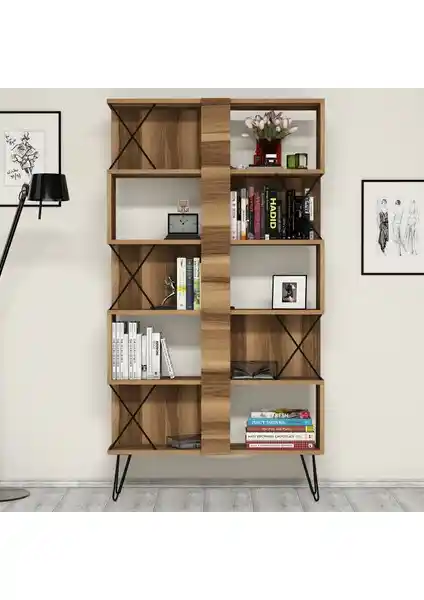 Variant Mobilya Variant Extra Kitaplık Ceviz - Modern ve Şık Depolama Çözümü