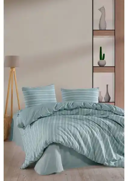 Varol Laura Home Naturel Çift Kişilik Nevresim Takımı Modern ve Şık Tasarımıyla Yatak Odalarına Huzur Katar