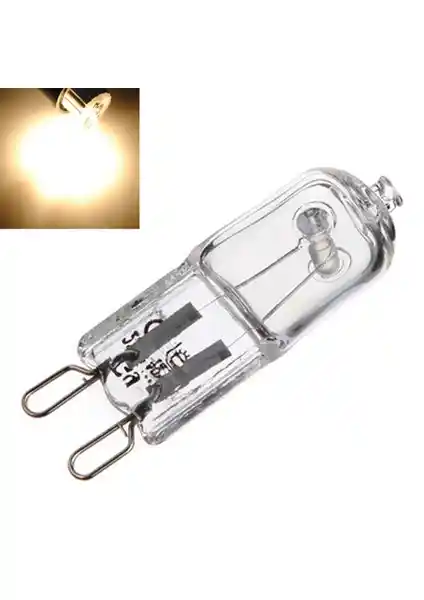 Vegamax G9 Halojen Kapsül Ampul Şeffaf 220V Yüksek Performanslı ve Estetik İç Mekan Aydınlatması