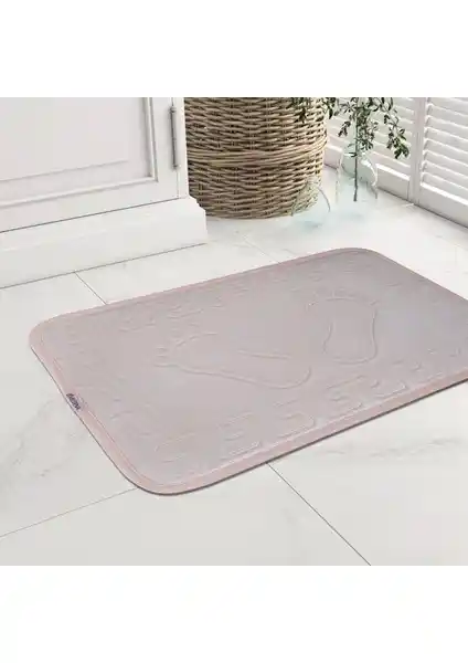 Veldena 3'lü Takım Ayakizi Desen Banyo Paspası Şık ve Konforlu Tasarım Ürünleri