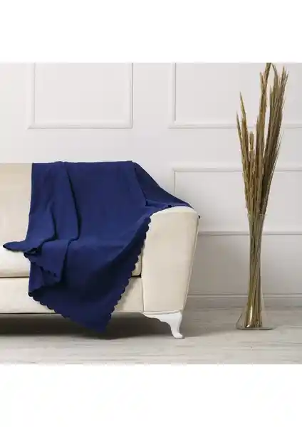 Velerde Home Lacivert Çift Taraflı Kaymaz Koltuk Örtüsü Yüksek Kalite ve Şıklık Sunar