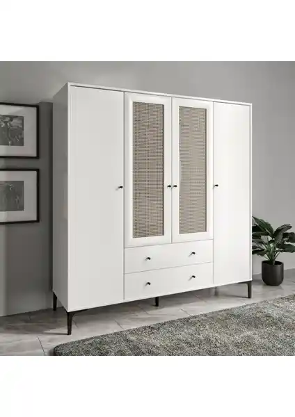 Venatto Trio Hasırlı XL Dolap: Modern Tasarım ve Dayanıklılık Bir Arada