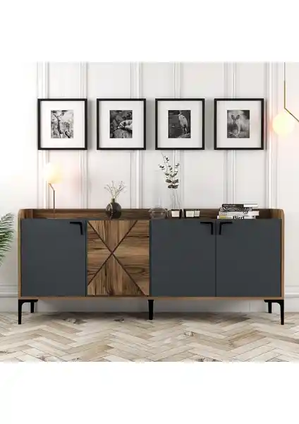 Venedik Konsol Ceviz ve Antrasit Renk Seçenekleriyle Modern Tasarım ve Dayanıklılık