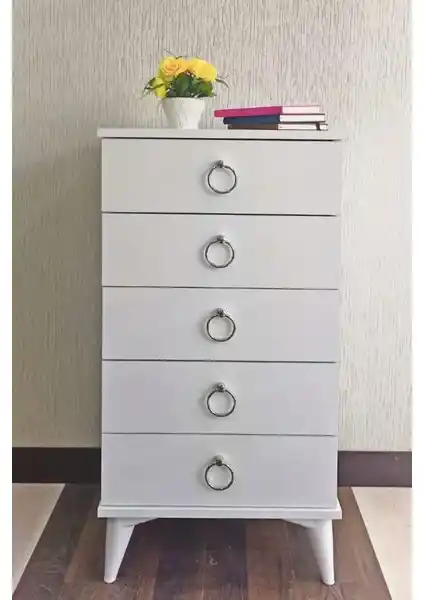 Viola Consept Şifonyer: Modern Tasarım ve Fonksiyonellik Sunan Beş Çekmeceli Mobilya Parçası