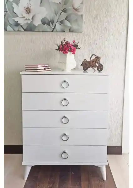 Viola Consept Şifonyer: Modern ve İşlevsel 5 Çekmeceli Mobilya Çözümü