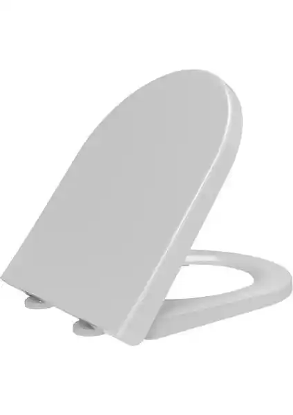 Visam Mimoza Yavaş Kapanan Beyaz Klozet Kapağı: Estetik ve Dayanıklı Tasarım