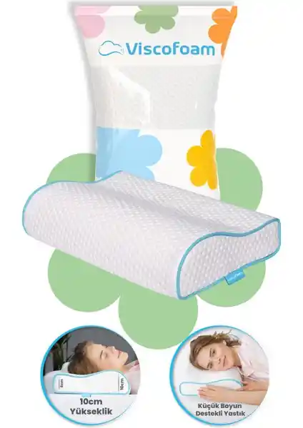 Viscofoam Küçük Boyun Destekli Ortopedik Yastık ile Sağlıklı ve Konforlu Uyku Deneyimi