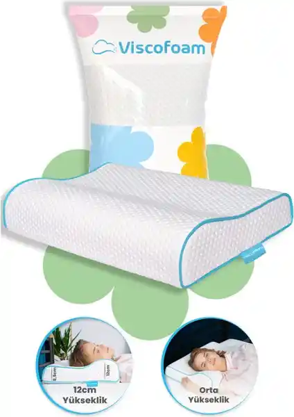 Viscofoam Yüksek Boyun Destekli Ortopedik Yastık ile Konfor ve Sağlık İçin Yenilikçi Çözüm