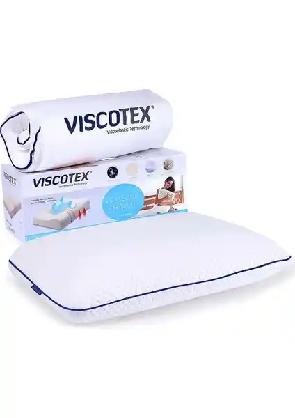 Viscotex Boyun Destekli Tombul Yastık 60x40x16 ile Sağlıklı ve Konforlu Uyku Deneyimi