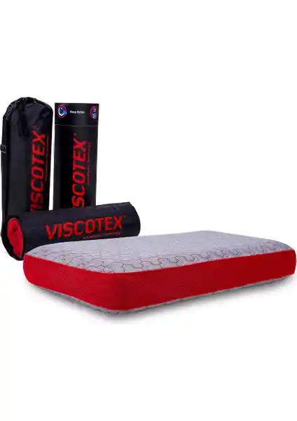 Viscotex Boyun Destekli Yastık 70x40x12 cm Ergonomik ve Taşınabilir Uyku Yardımı