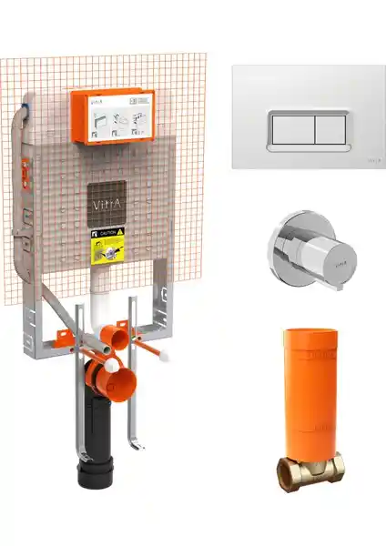 VitrA Gömme Rezervuar Seti: Modern Tasarım ve Fonksiyonellik ile Banyolarda Şıklık