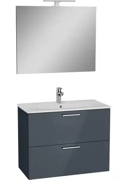 VitrA Mia 75100 Banyo Dolabı Seti Modern ve Fonksiyonel Tasarım Özellikleri