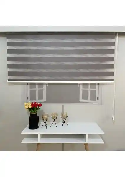 Volper Mekanik Vp 911 Stor Zebra Perde Düz Gri 100x200 Modern ve Kullanışlı Tasarım