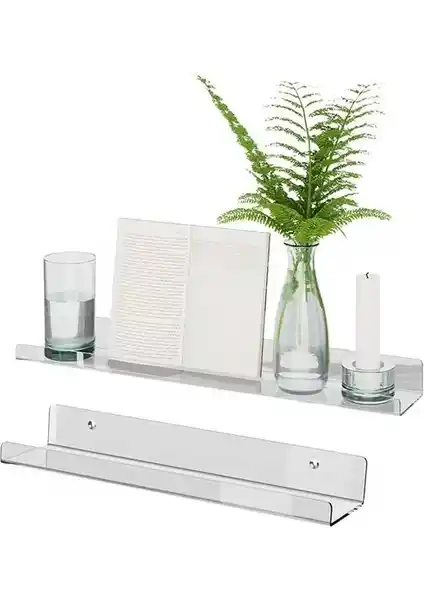 Vons Şeffaf Pleksi Raf 30x10 cm: Modern ve Dayanıklı Dekoratif Çözüm