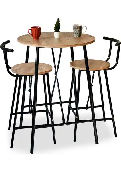 Weblonya 5235 Modern Bar ve Mutfak Masası Küçük Alanlar İçin Uygun Tasarım