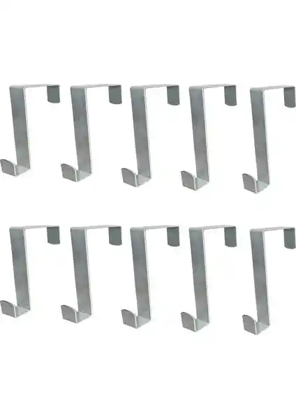 Weblonya Kapı Arkası Askılık Seti 10 Adet Metal Kanca Modern ve Dayanıklı Tasarım