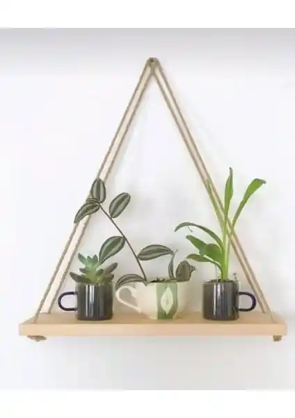 Weblonya Uçan Raf Ahşap Duvar Rafı Doğal ve Şık Dekorasyon Unsuru
