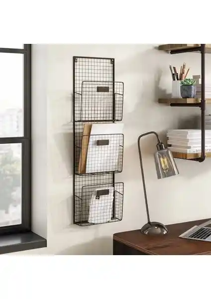 Wess Dizayn Metal Duvar Rafı Modern ve Dayanıklı Tasarım ile Ofis ve Ev İçin Ideal Çözüm