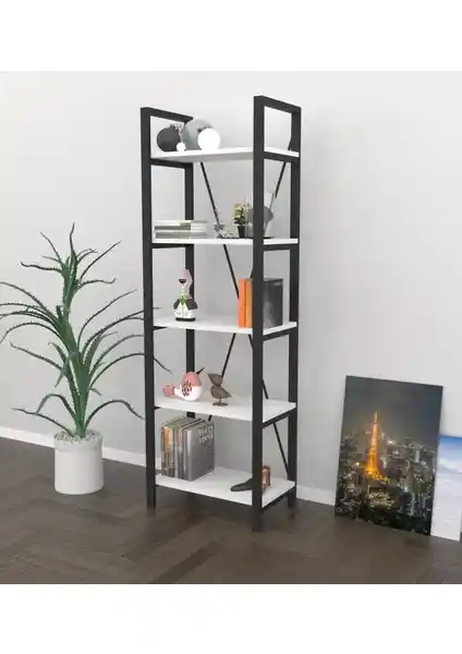 Wood House Bahar Kitaplık: Modern ve Dayanıklı Tasarım ile Depolama Çözümü