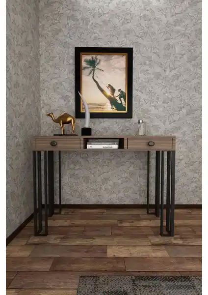 Wood House Gardenya Dresuar Ceviz Renkli Modern ve Şık Tasarım