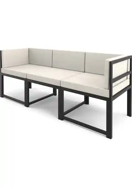 Wood House Petek 3'lü Koltuk Takımı: Şık ve Dayanıklı Çok Yönlü Oturma Grubu