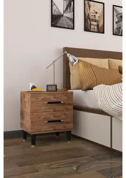 Wood House Şölen Komodin Çam Doğal Malzeme Modern ve Şık Tasarım