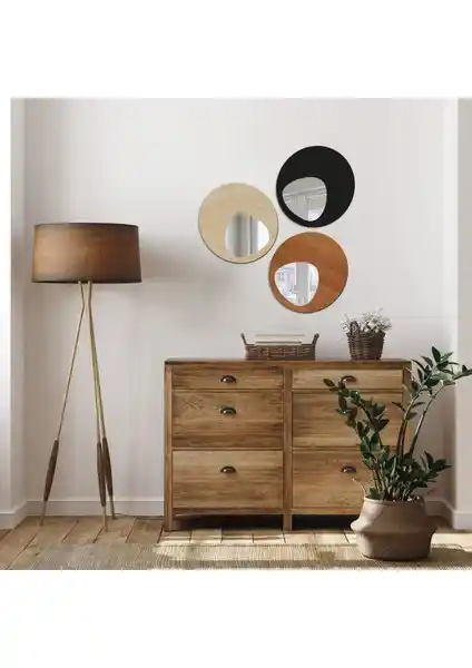 Wooden Factory Elips Tasarım 3 Parçalı Ayna Duvar Dekorasyonu İnceleme ve Kullanım İpuçları