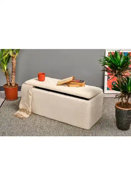 Woodymaison Puf Denmark Modern Tarz Yatak Ucu Sandıklı Puf Bench ile Şık ve Fonksiyonel Oturma Çözümü