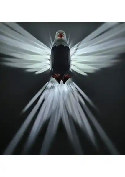 Work3d Kartal Modelli Dekoratif Aplik Güç ve Özgürlük Temasını Yansıtan Modern Tasarım