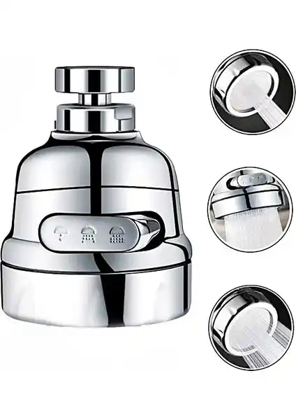 Yapıtaşı YT23 3 Fonksiyonlu Batarya Boru Ucu Başlığı: Dayanıklı ve Ekonomik Su Kullanımı